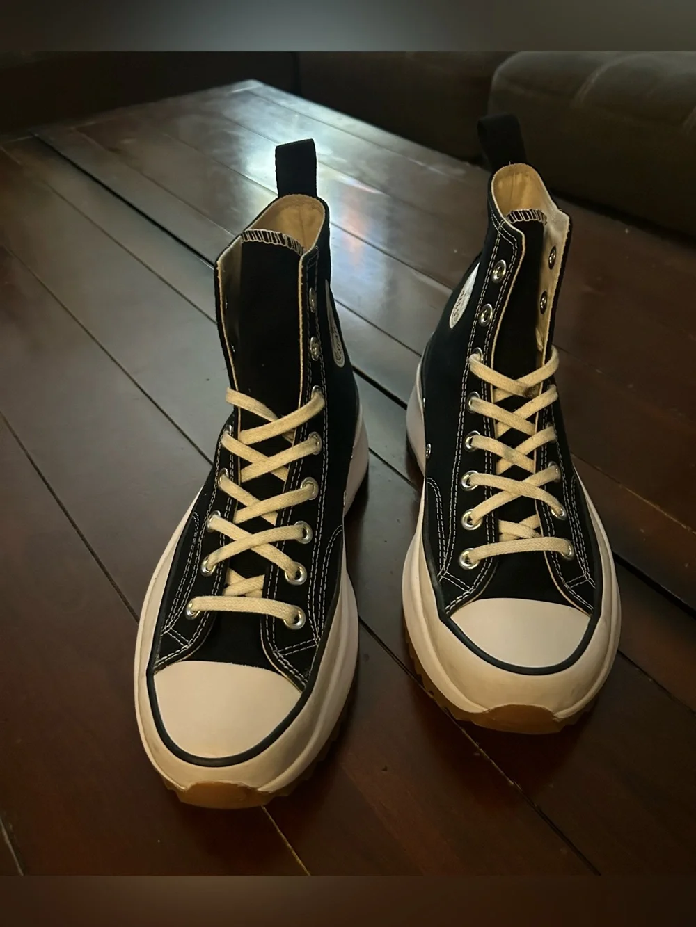 Converse Run Star Hike Platform High-Tops Black canvas